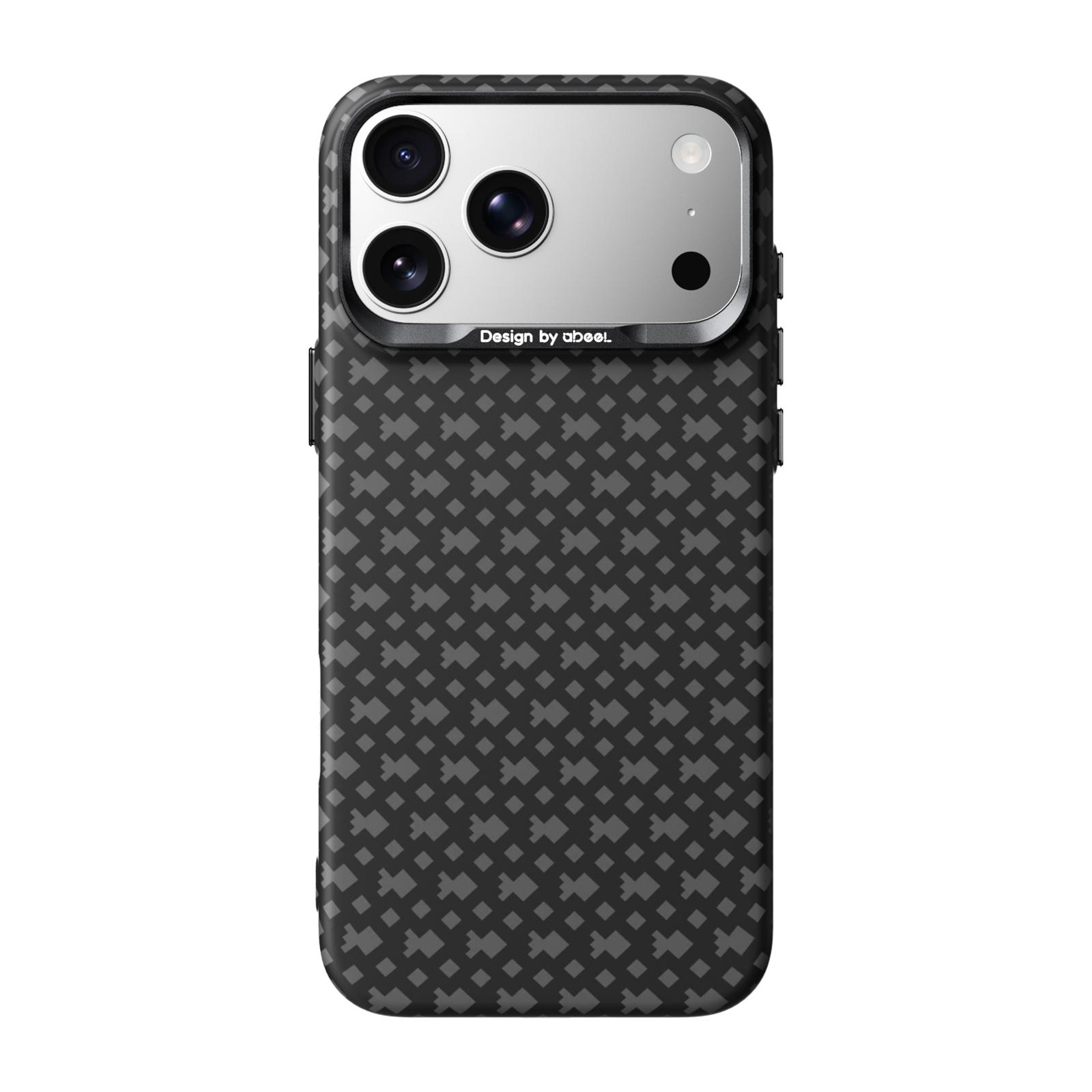 For iPhone 18 Pro Max ABEEL Lightweight Zero Feel Series Lyocell Fiber Water Adhesive Magnetic Phone Case(Goldfish) - Shopkiz.com