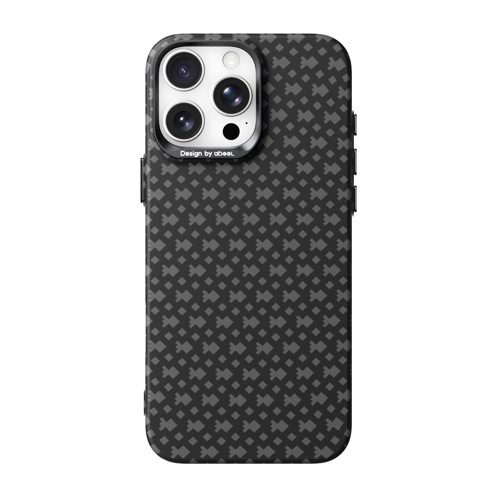 For iPhone 16 Pro Max ABEEL Lightweight Zero Feel Series Lyocell Fiber Water Adhesive Magnetic Phone Case(Goldfish) - Shopkiz.com