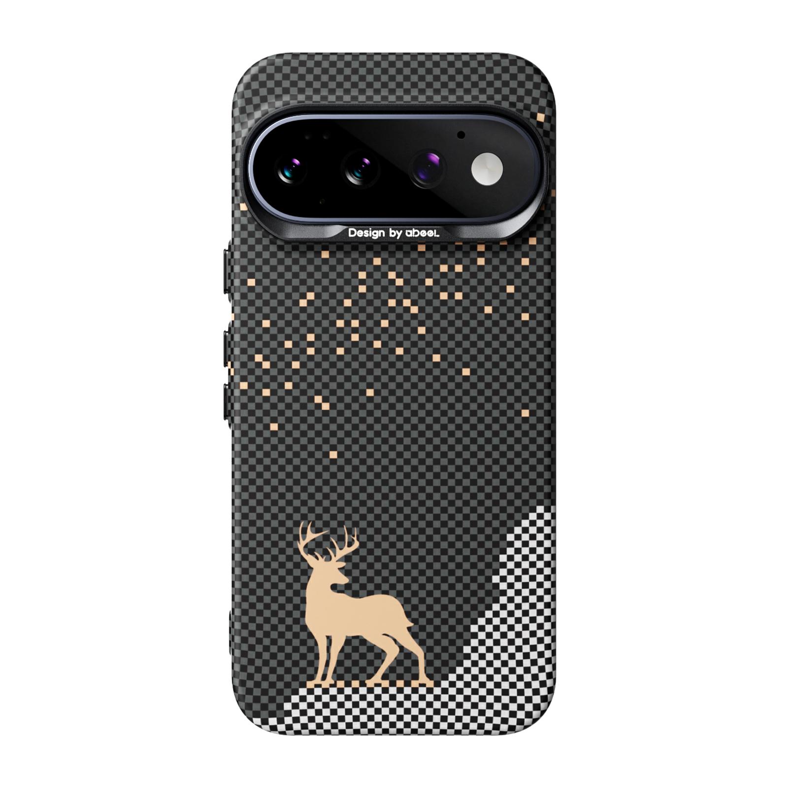 For Google Pixel 11 ABEEL Lightweight Zero Feel Series Lyocell Fiber Water Adhesive Magnetic Phone Case(Auspicious Deer) - Shopkiz.com
