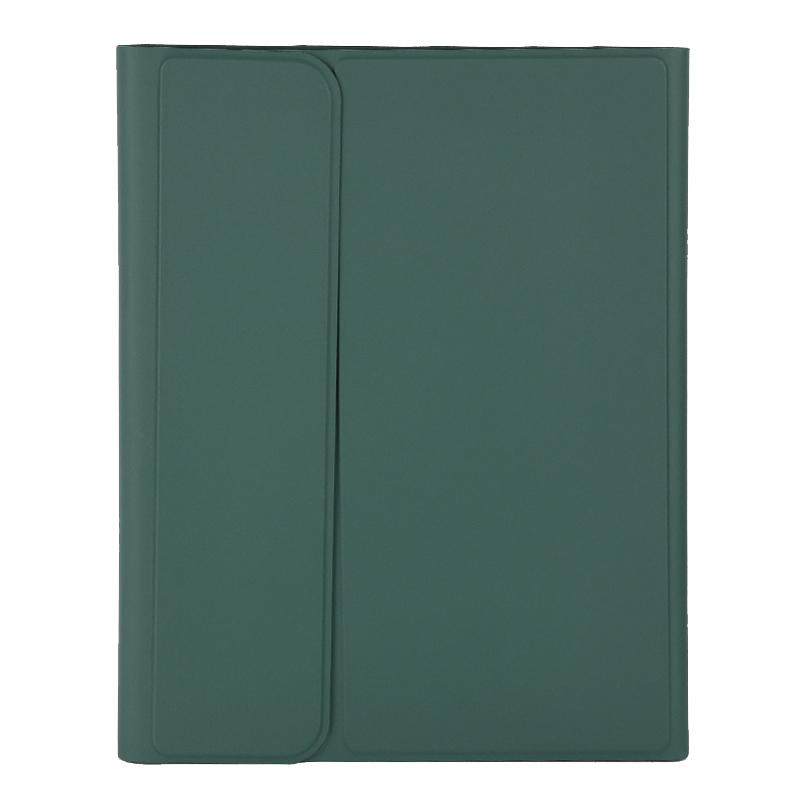 For iPad 2025 / 2022 Solid Color Smart Tablet Leather Case with Pen Slot(Dark Green) - Shopkiz.com
