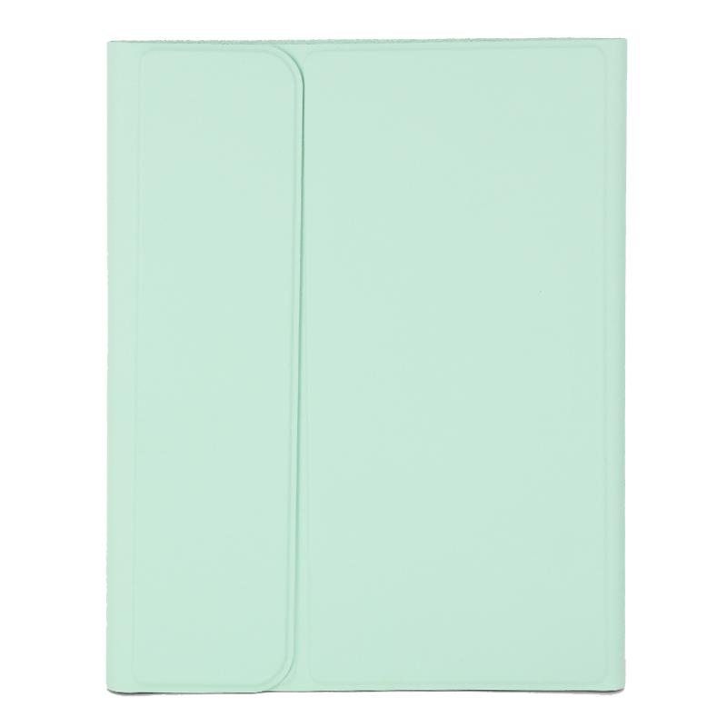 For iPad 2025 / 2022 Solid Color Smart Tablet Leather Case with Pen Slot(Matcha Green) - Shopkiz.com