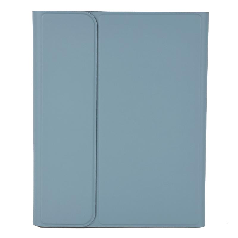For iPad Air 10.9 2020 / 2022 Solid Color Smart Tablet Leather Case with Pen Slot(Sea Blue) - Shopkiz.com