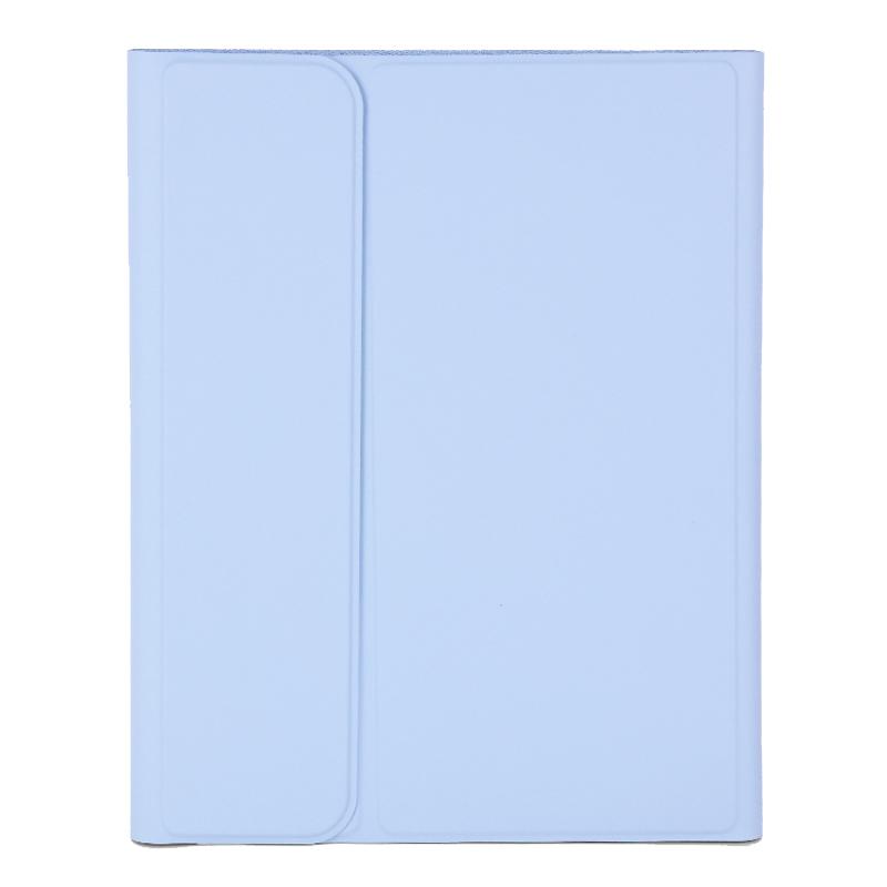 For iPad 9.7 2017 / 2018 / Air 2 / Air Solid Color Smart Tablet Leather Case with Pen Slot(Taro Purple) - Shopkiz.com