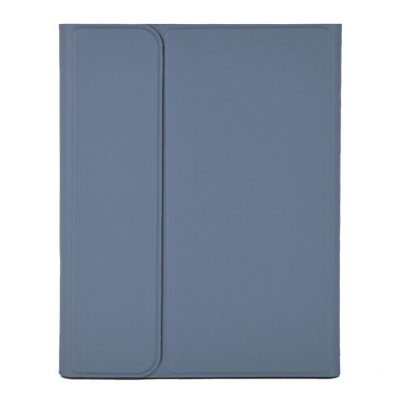 For iPad Pro 11 2024 / 2025 Solid Color Smart Tablet Leather Case with Pen Slot(Purple Grey) - Shopkiz.com