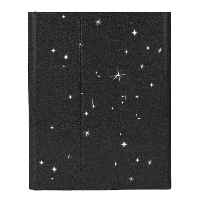 For iPad Air 10.9 2020 / 2022 Glitter Powder Smart Tablet Leather Case with Pen Slot(Glitter Black) - Shopkiz.com