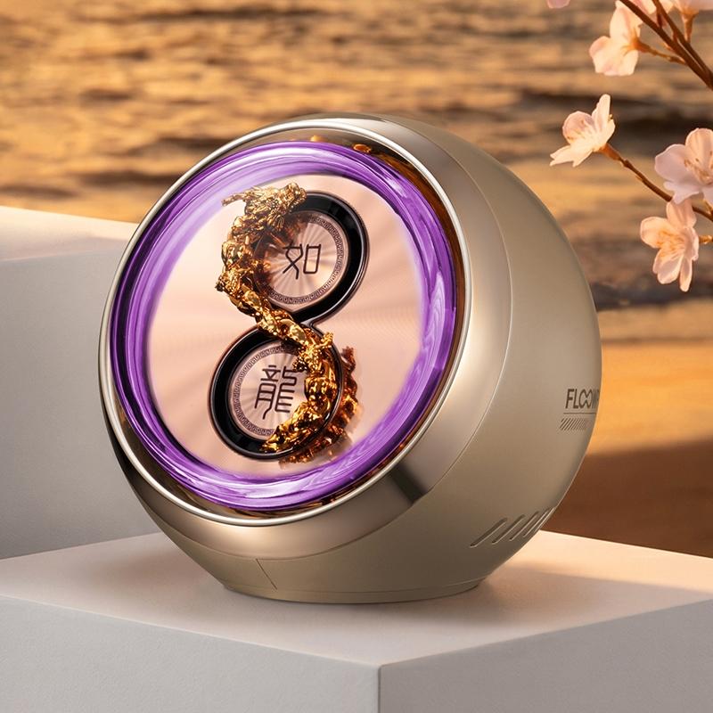 FLOOWPY L10 Car Electric Aromatherapy Ornament with Parking Number Plate(Gold) - Shopkiz.com
