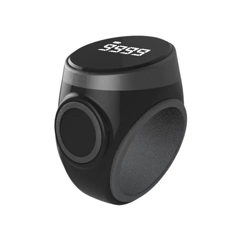 S9 Pro Adjustable Size Touch Smart Bluetooth Prayer Ring Counter(Black) - Shopkiz.com