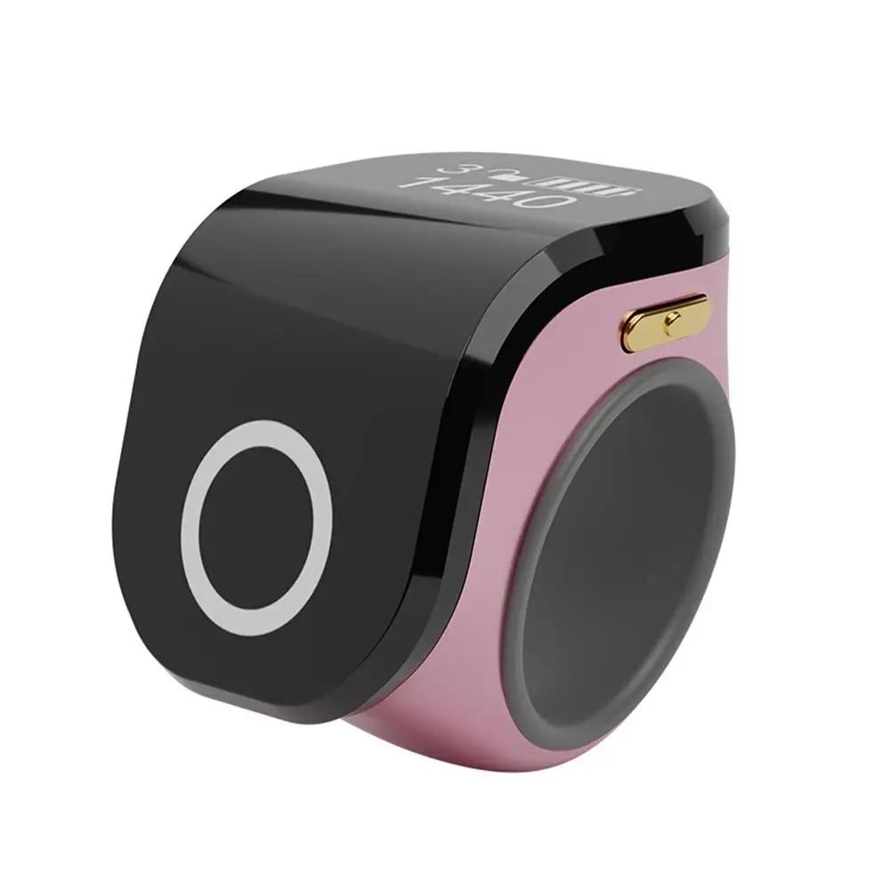 S10 Adjustable Size Touch Smart Bluetooth Prayer Ring Counter(Pink) - Shopkiz.com