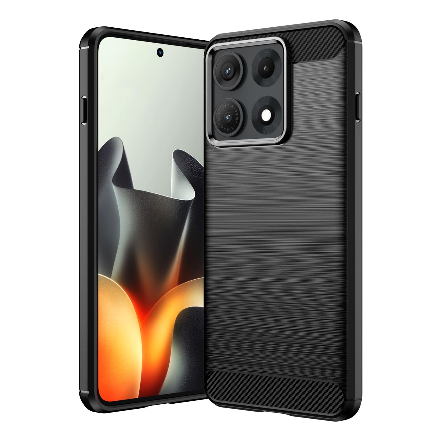 For Lenovo Legion Y70 5G 2026 Carbon Fiber Brushed Texture TPU Phone Case(Black) - Shopkiz.com