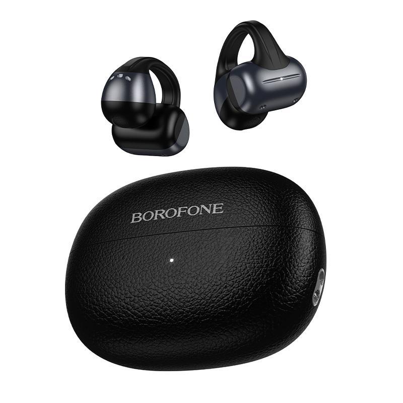 Borofone BW100 Sunshine Clip-on True Wireless BT Headset(Black) - Shopkiz.com
