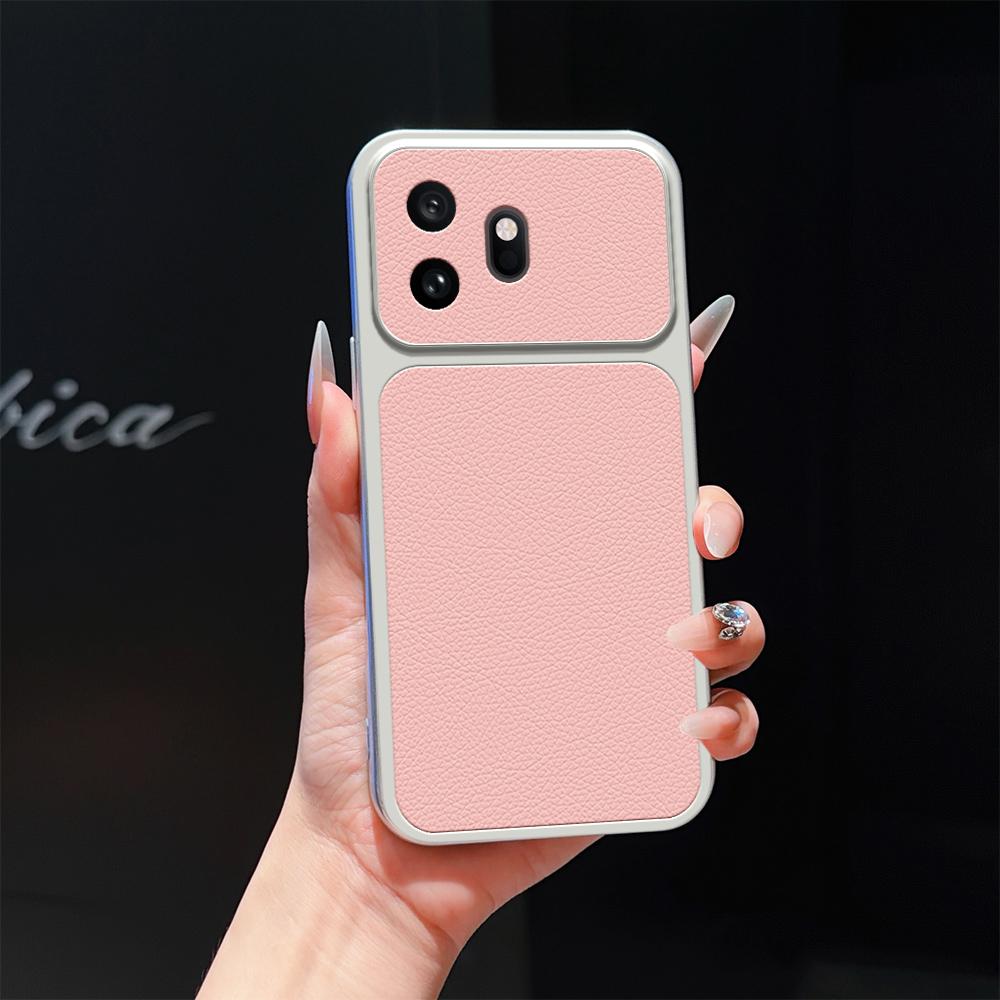 For OnePlus 15T 5G Lambskin Series Skin Feel Shockproof Phone Case(Pink) - Shopkiz.com