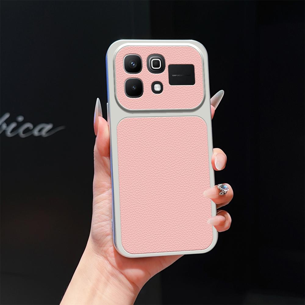For Infinix Note 60 5G Lambskin Series Skin Feel Shockproof Phone Case(Pink) - Shopkiz.com