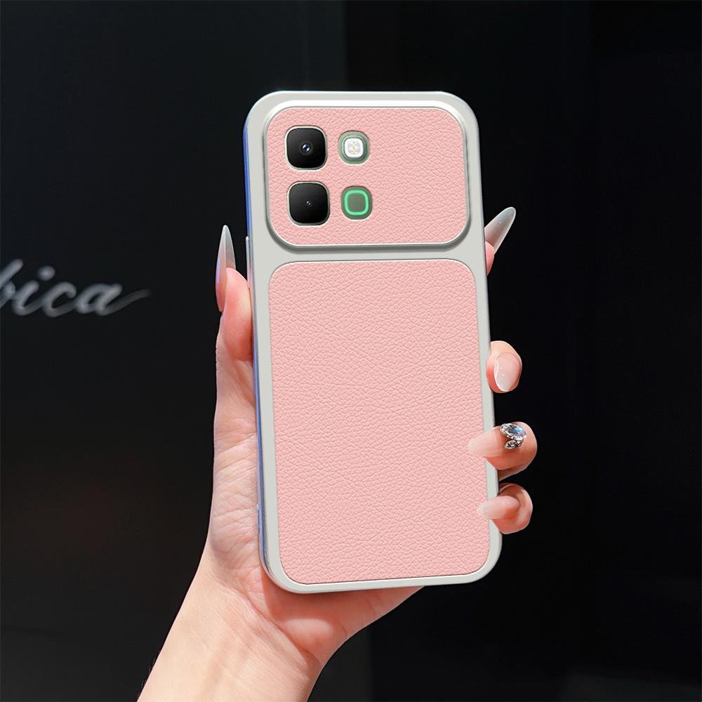 For Infinix Note Edge 5G Lambskin Series Skin Feel Shockproof Phone Case(Pink) - Shopkiz.com