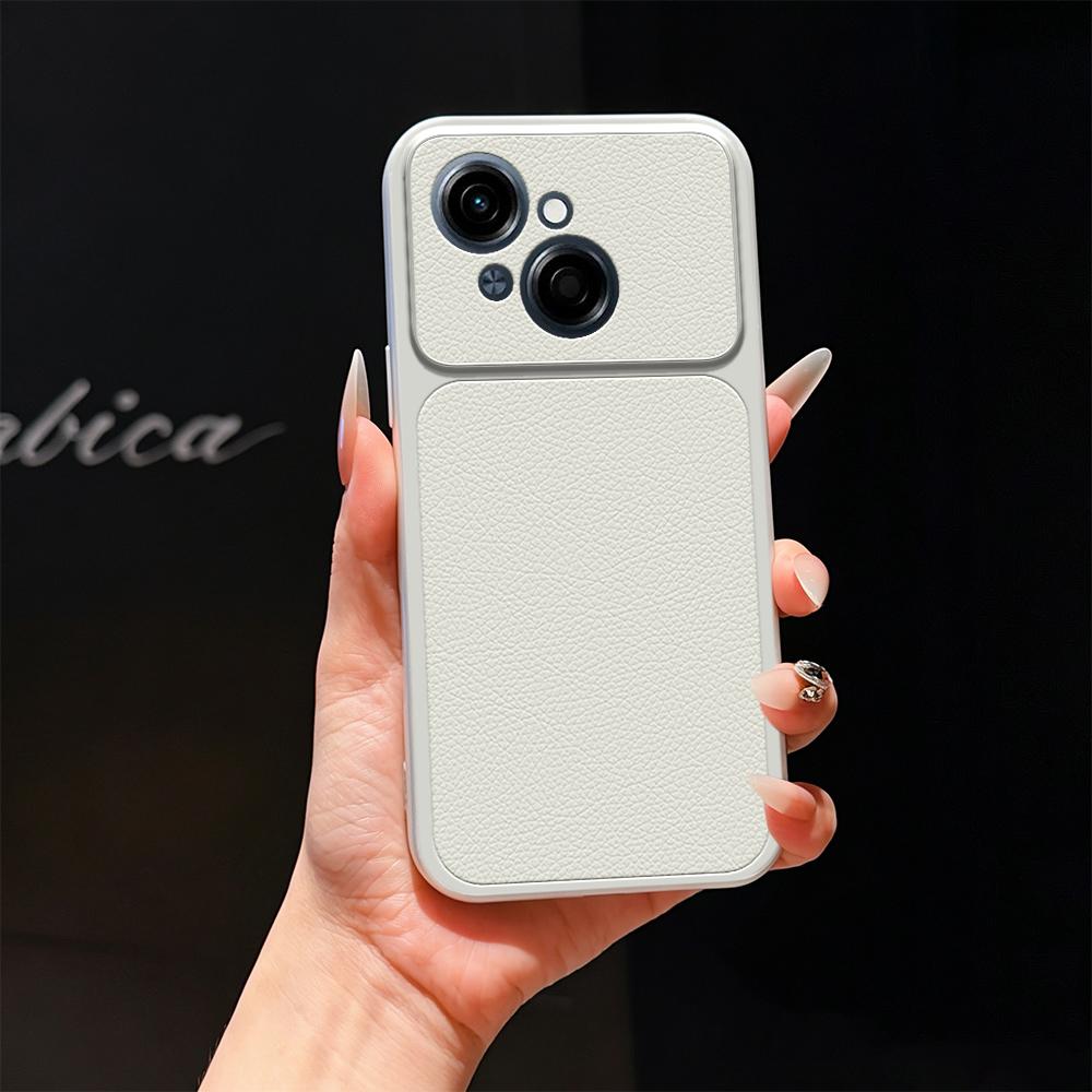 For Tecno Spark Go 1 Lambskin Series Skin Feel Shockproof Phone Case(Silver) - Shopkiz.com