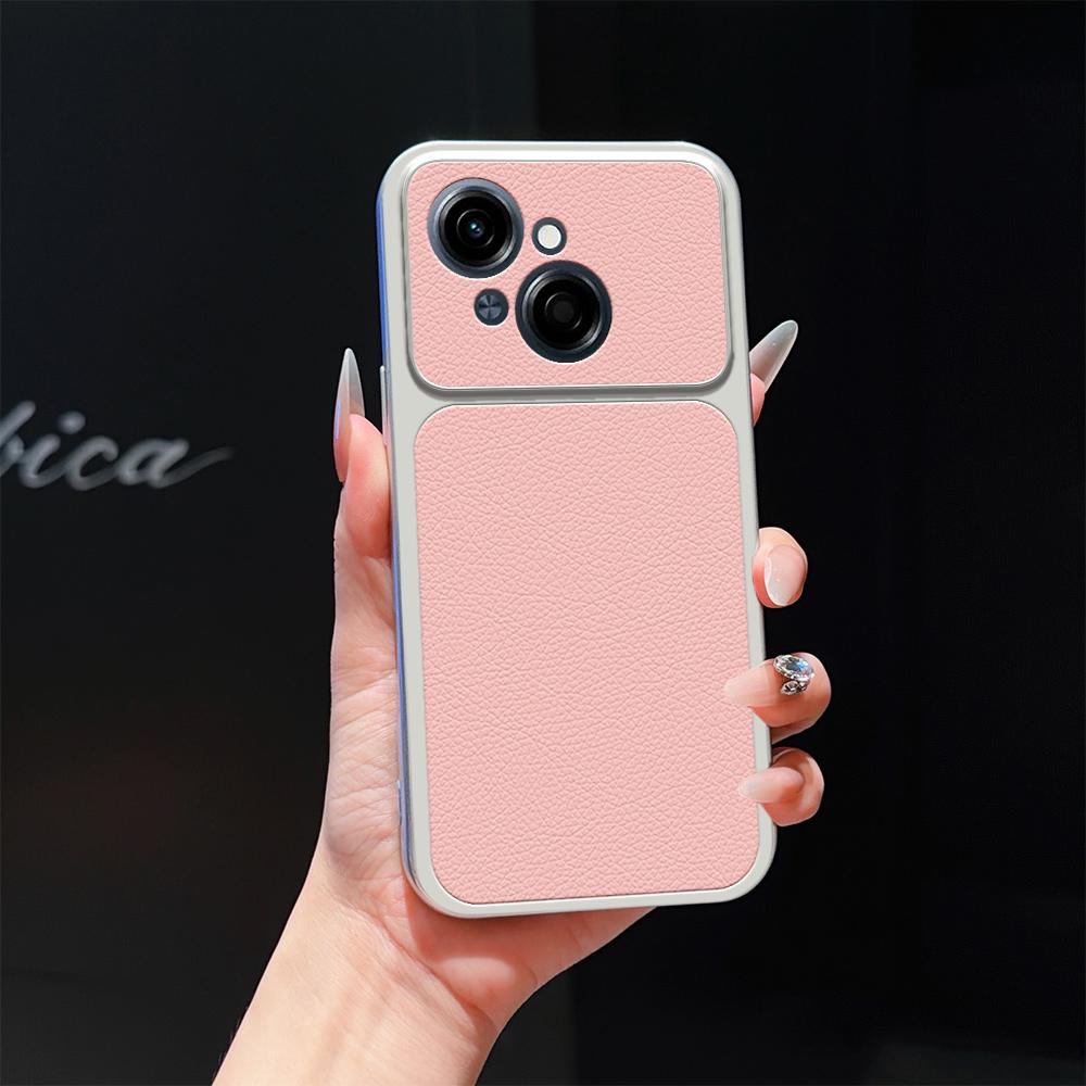 For Tecno Spark Go 1 Lambskin Series Skin Feel Shockproof Phone Case(Pink) - Shopkiz.com