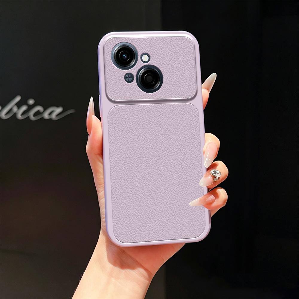 For Tecno Spark Go 1 Lambskin Series Skin Feel Shockproof Phone Case(Purple) - Shopkiz.com