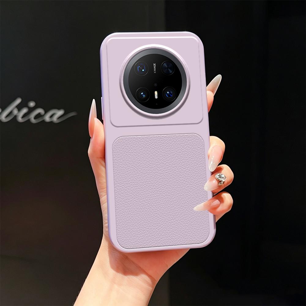 For Huawei Mate 70 Pro Lambskin Series Skin Feel Shockproof Phone Case(Purple) - Shopkiz.com