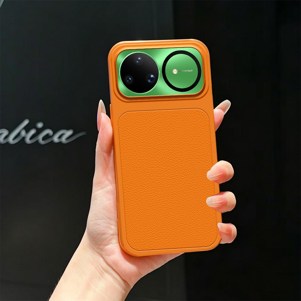For Huawei nova 15 Ultra Lambskin Series Skin Feel Shockproof Phone Case(Orange) - Shopkiz.com