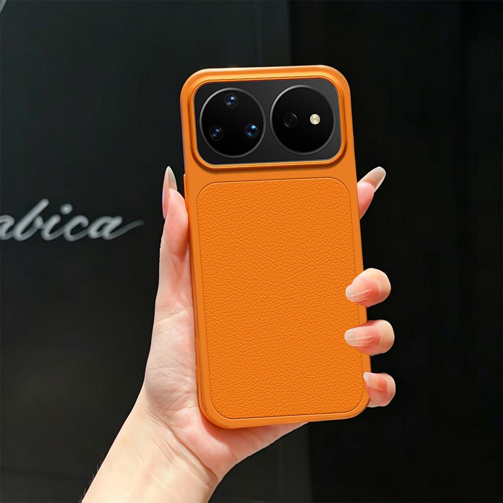 For Huawei nova 16 Pro Lambskin Series Skin Feel Shockproof Phone Case(Orange) - Shopkiz.com