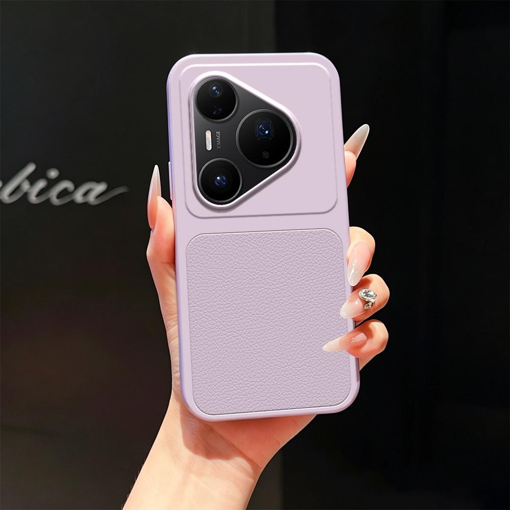 For Huawei Pura 80 Pro 5G Lambskin Series Skin Feel Shockproof Phone Case(Purple) - Shopkiz.com