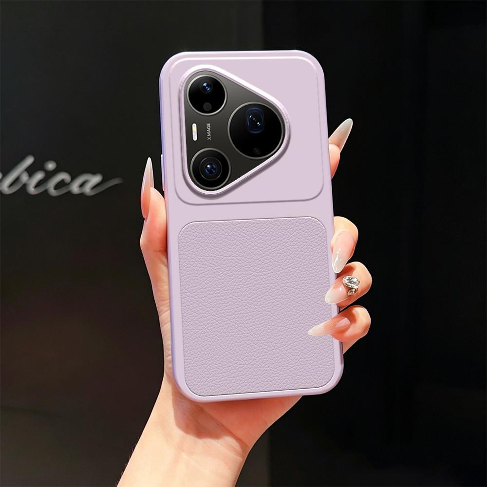 For Huawei Pura 90 Pro Max 5G Lambskin Series Skin Feel Shockproof Phone Case(Purple) - Shopkiz.com