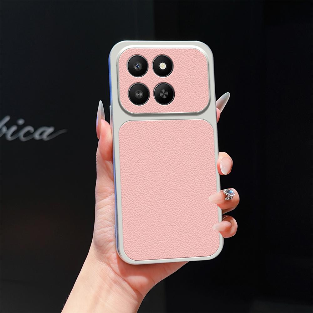 For Honor 400 Smart 5G / 4G Lambskin Series Skin Feel Shockproof Phone Case(Pink) - Shopkiz.com