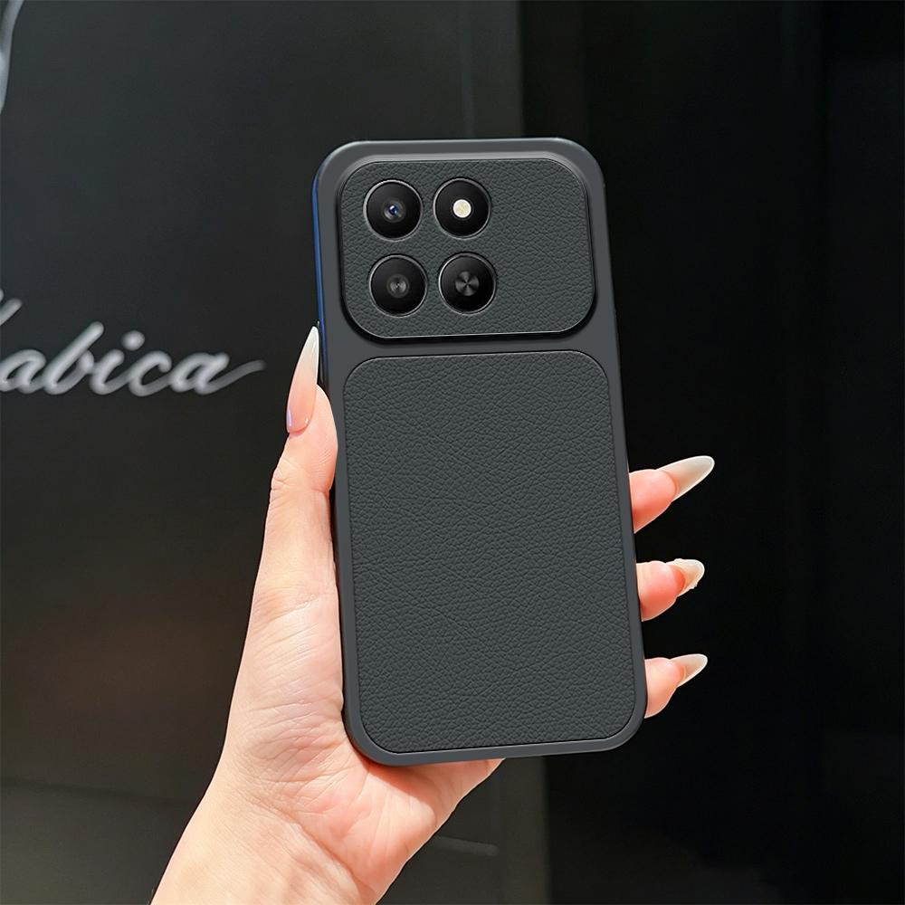 For Honor 400 Smart 5G / 4G Lambskin Series Skin Feel Shockproof Phone Case(Black) - Shopkiz.com