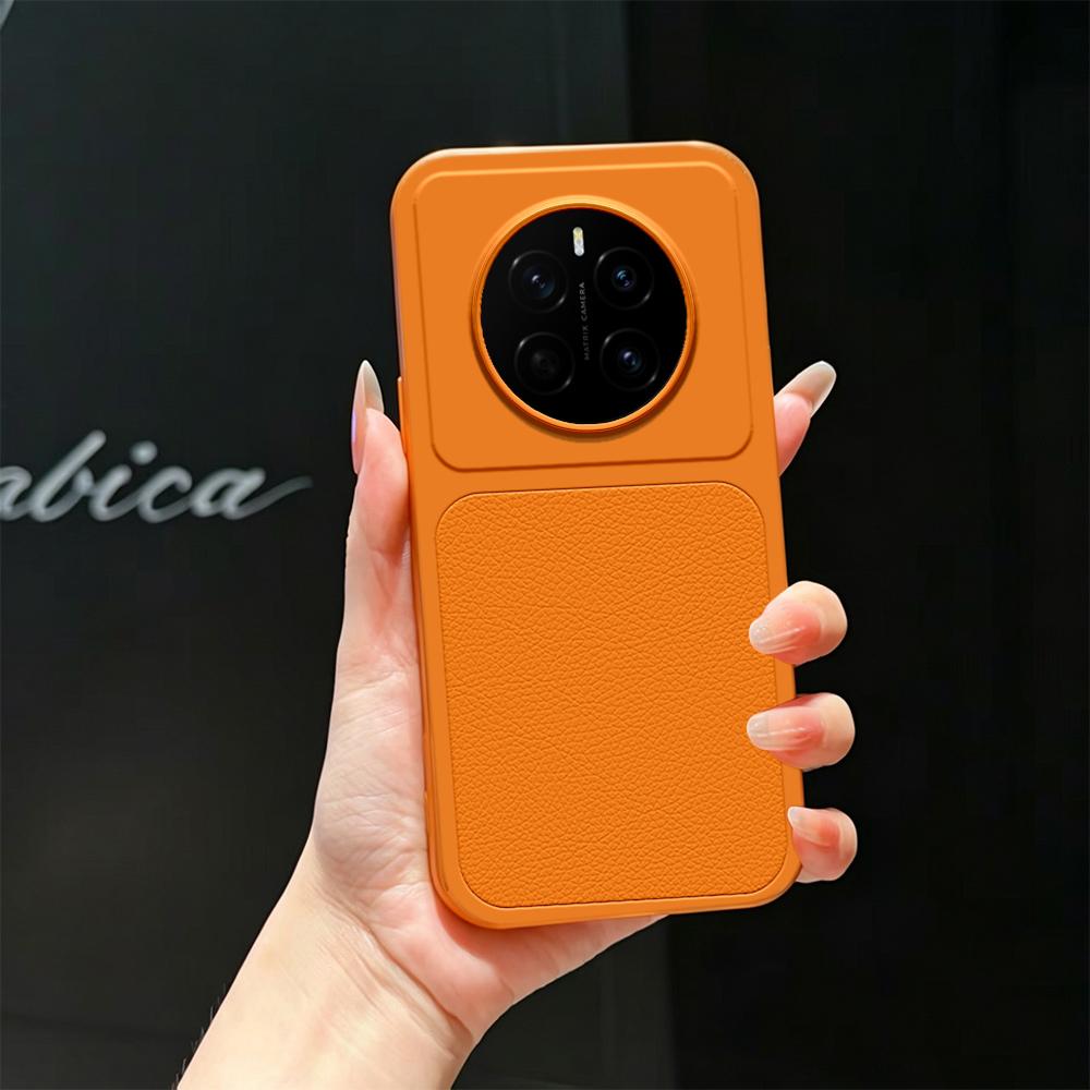 For Honor Magic7 Lambskin Series Skin Feel Shockproof Phone Case(Orange) - Shopkiz.com