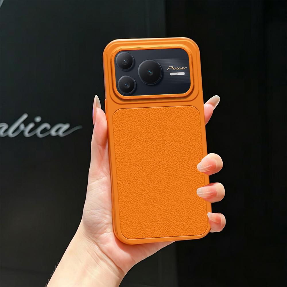 For Honor Power2 Lambskin Series Skin Feel Shockproof Phone Case(Orange) - Shopkiz.com