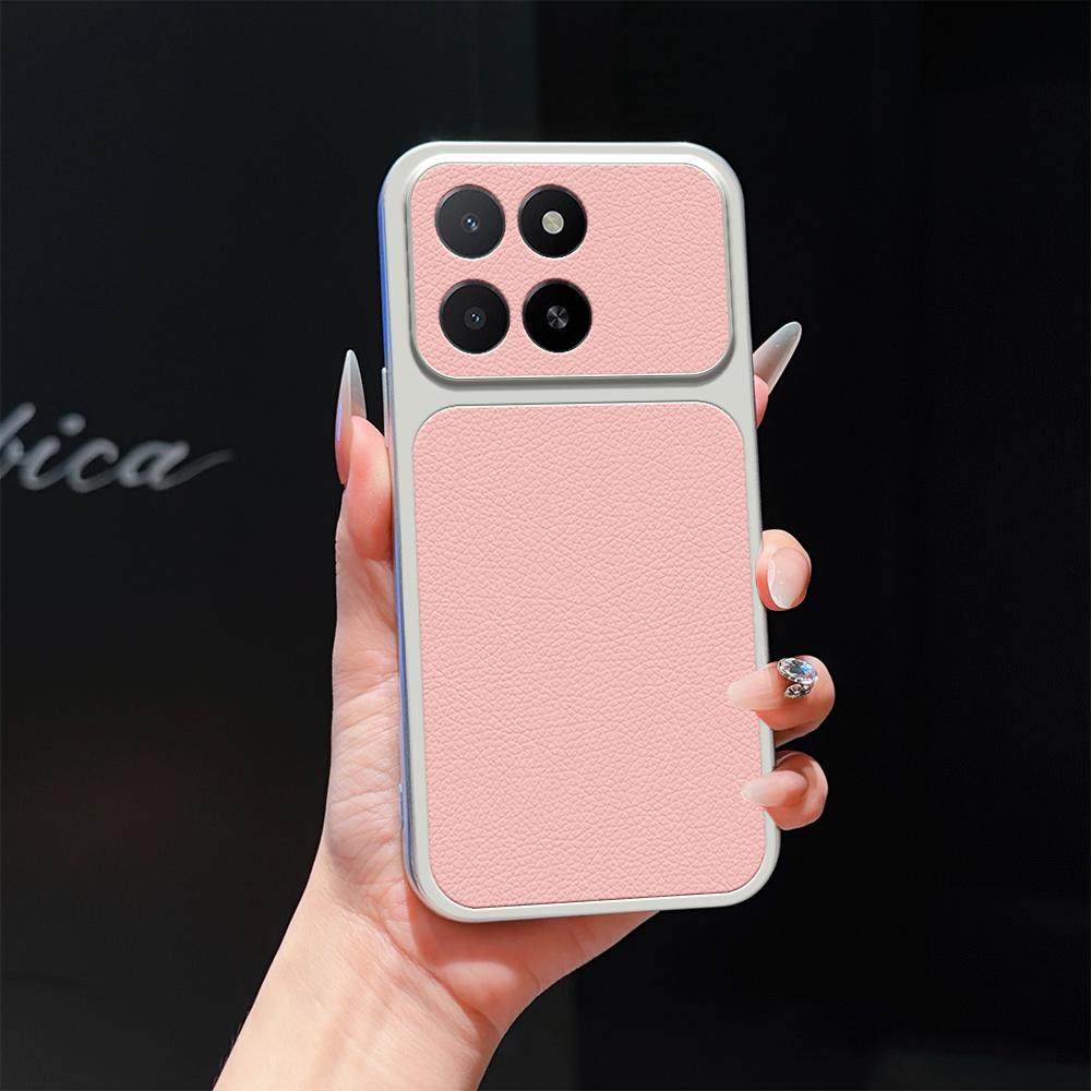 For Honor X5b Lambskin Series Skin Feel Shockproof Phone Case(Pink) - Shopkiz.com