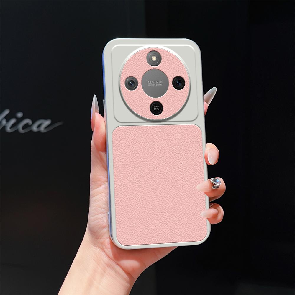 For Honor X70 5G Lambskin Series Skin Feel Shockproof Phone Case(Pink) - Shopkiz.com