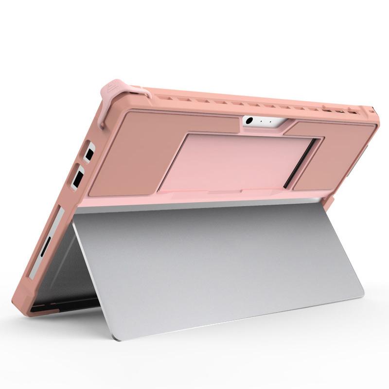 For Microsoft Surface GO 4 / 3 / 2 / 1 Hollow Silicone Tablet Case(Rose Gold) - Shopkiz.com