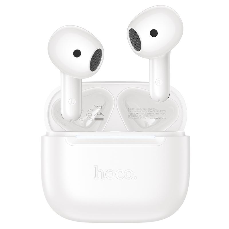 hoco EQ38 True Wireless Noise Reduction Bluetooth Earphone(White) - Shopkiz.com