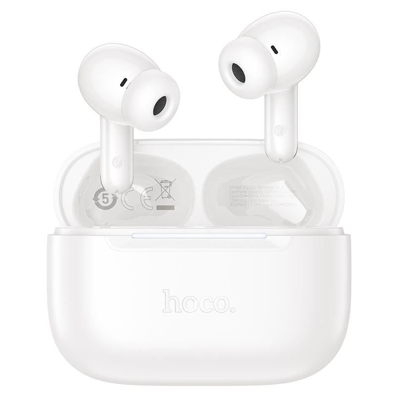 hoco EQ101 Extreme True Wireless ANC+ENC Noise Reduction Bluetooth Earphone(White) - Shopkiz.com