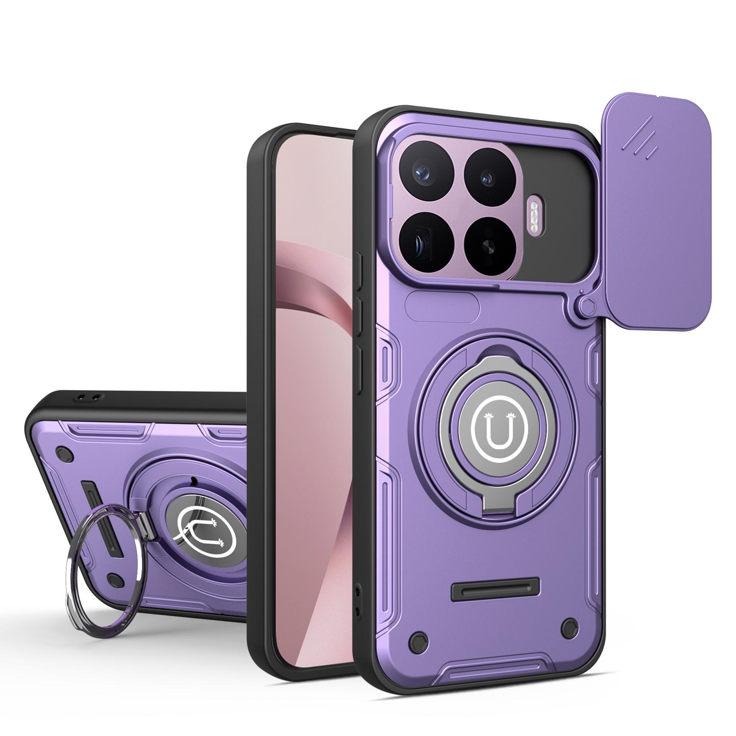 For Xiaomi 17T Pro 5G Sliding Camshield Holder Magnetic Phone Case(Purple) - Shopkiz.com