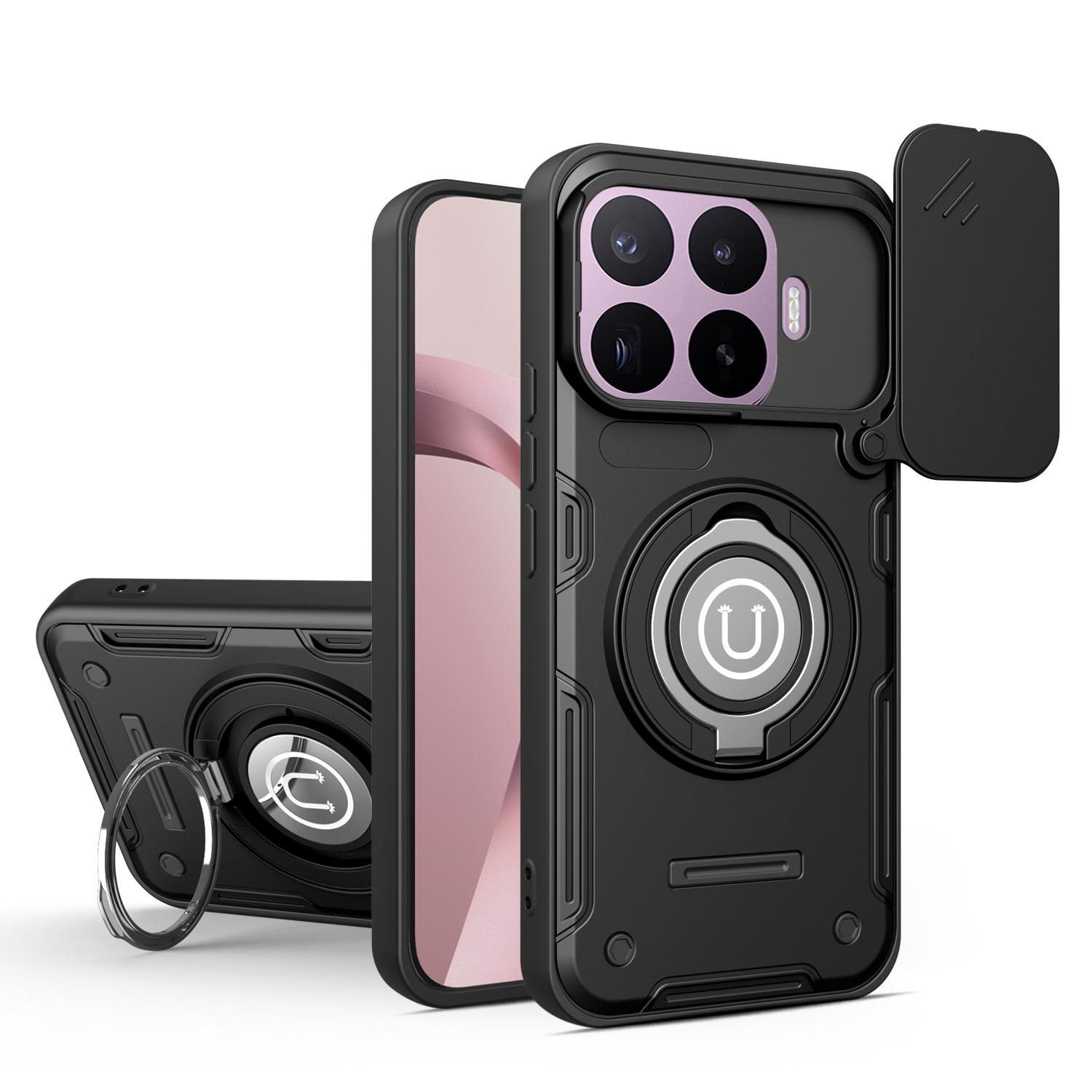 For Xiaomi 17T Pro 5G Sliding Camshield Holder Magnetic Phone Case(Black) - Shopkiz.com