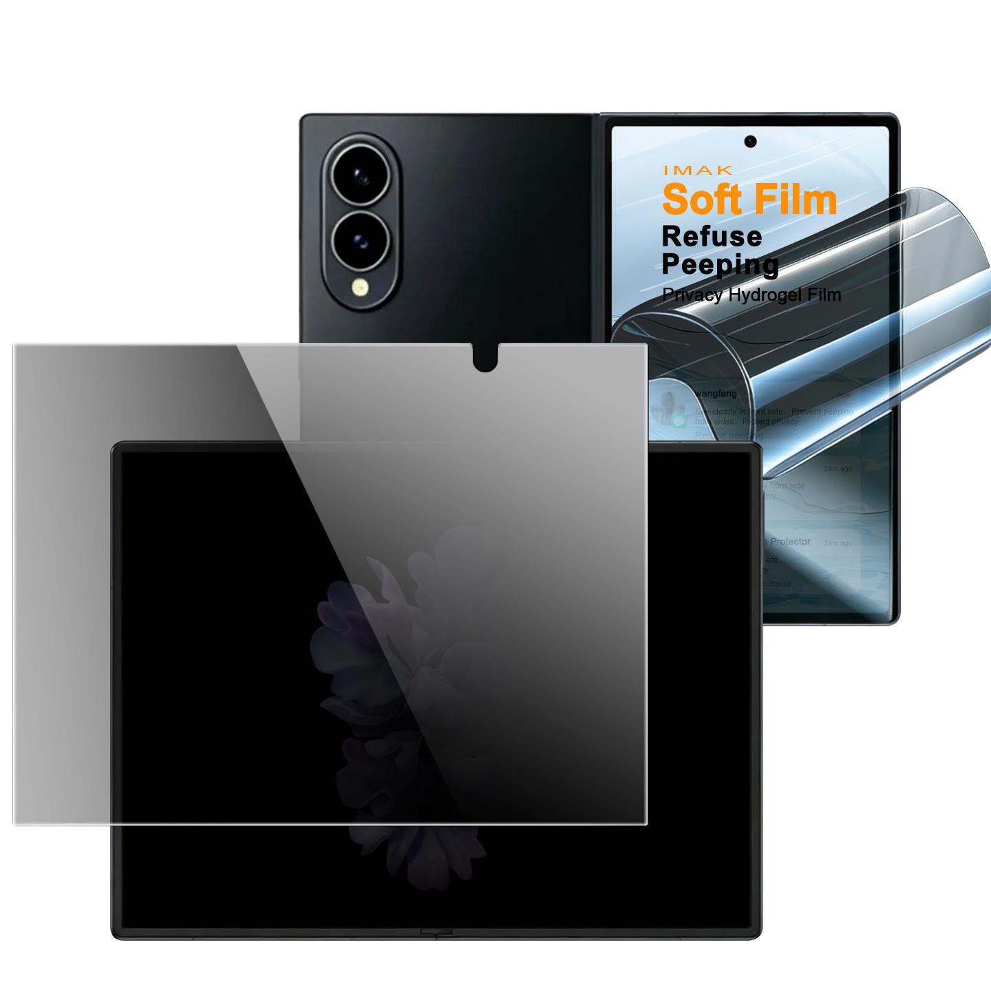 imak 1 Set Outer Screen and Inner Screen Privacy Hydrogel Soft Film For Galaxy Z Fold8 5G - Shopkiz.com