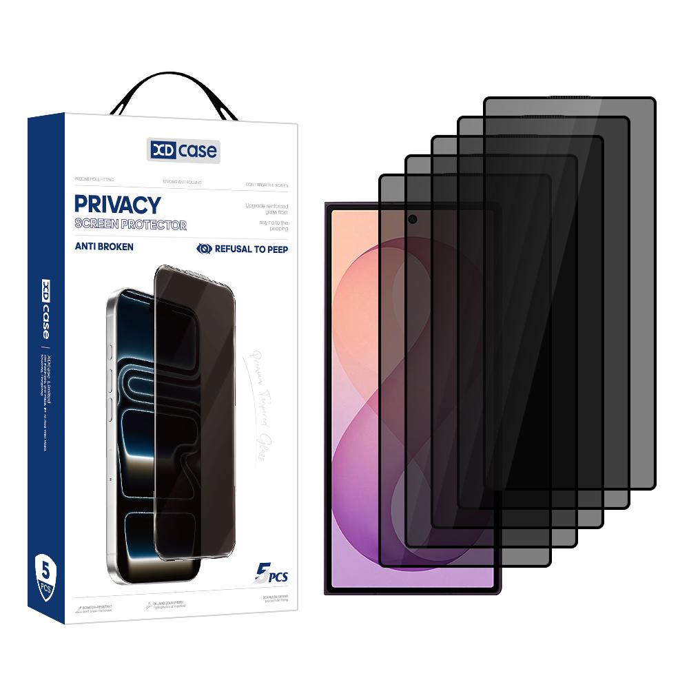 For Galaxy Z Fold8 Ultra 5G Outer Screen XDcase 5 PCS/Pack Silk Screen Printed Anti-Peep Tempered Glass Screen Protector - Shopkiz.com