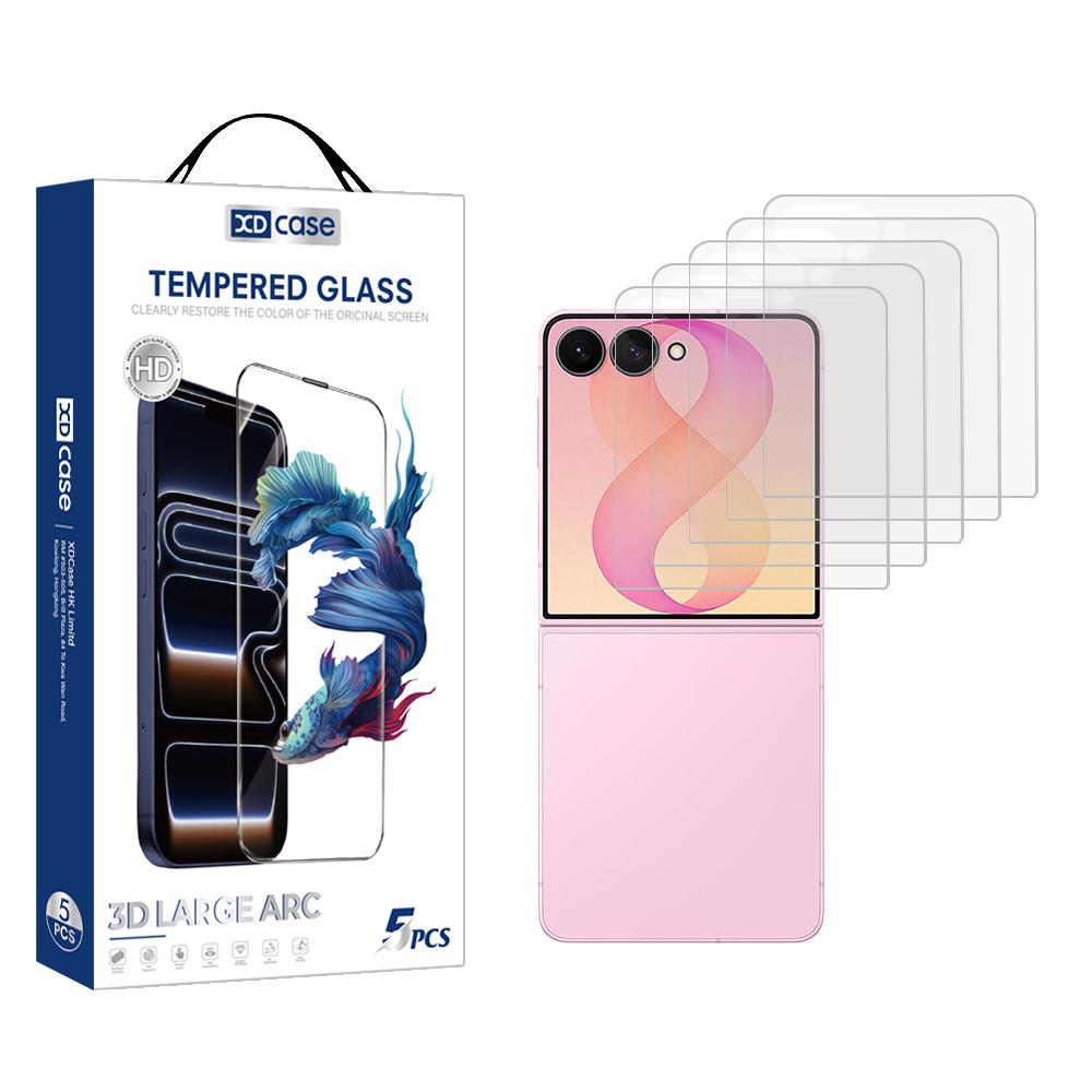 For Galaxy Z Flip8 5G Outer Screen XDcase 5 PCS/Pack Transparent HD Tempered Glass Film - Shopkiz.com