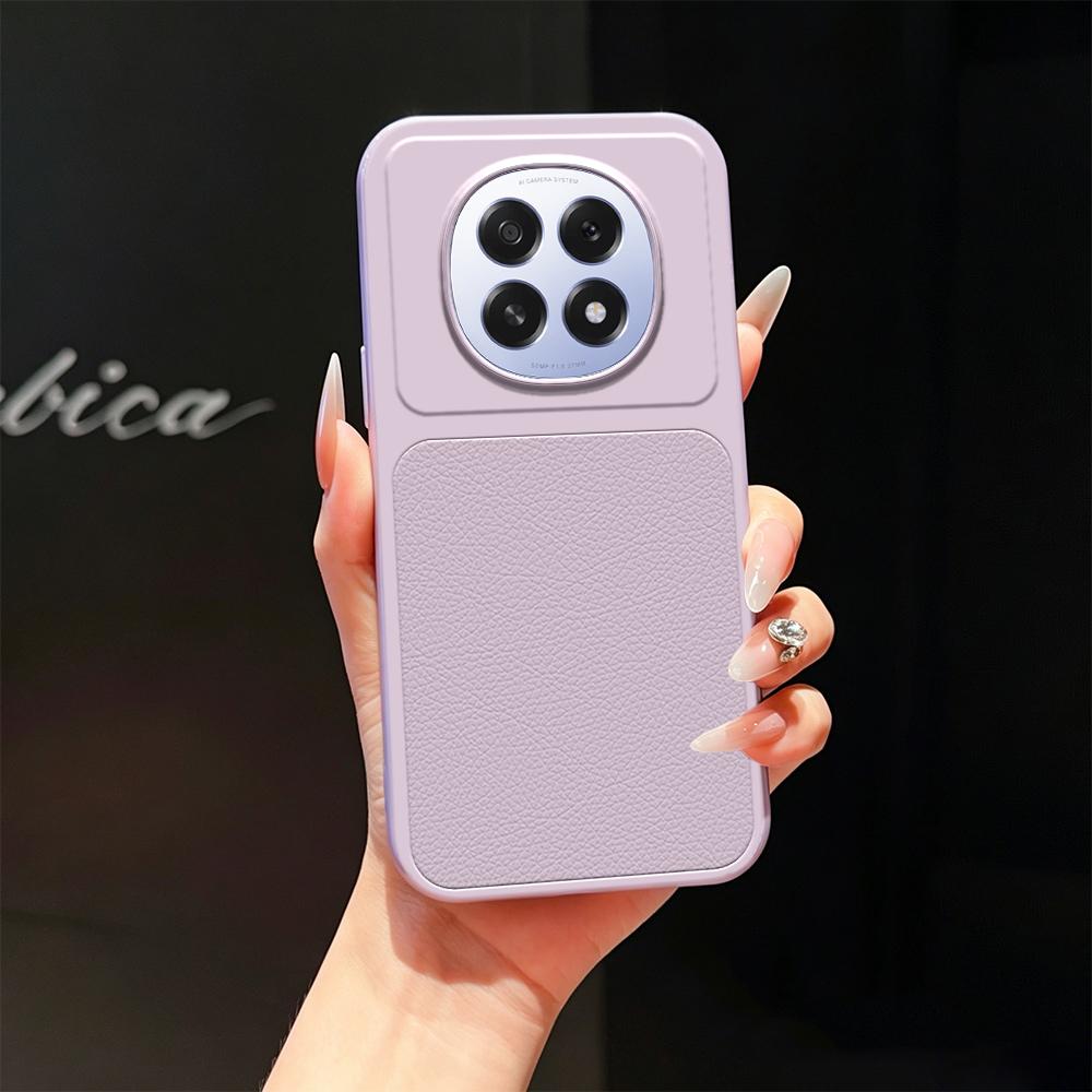 For OPPO A5 5G Global Lambskin Series Skin Feel Shockproof Phone Case(Purple) - Shopkiz.com