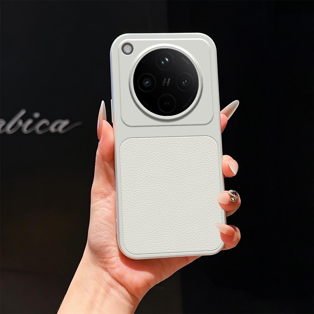 For OPPO Find X8 Lambskin Series Skin Feel Shockproof Phone Case(Silver) - Shopkiz.com
