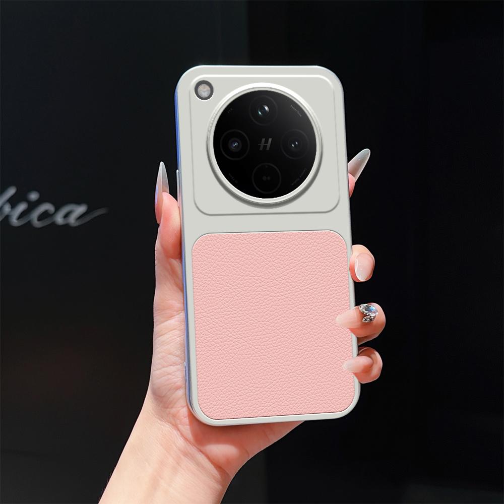 For OPPO Find X8 Lambskin Series Skin Feel Shockproof Phone Case(Pink) - Shopkiz.com