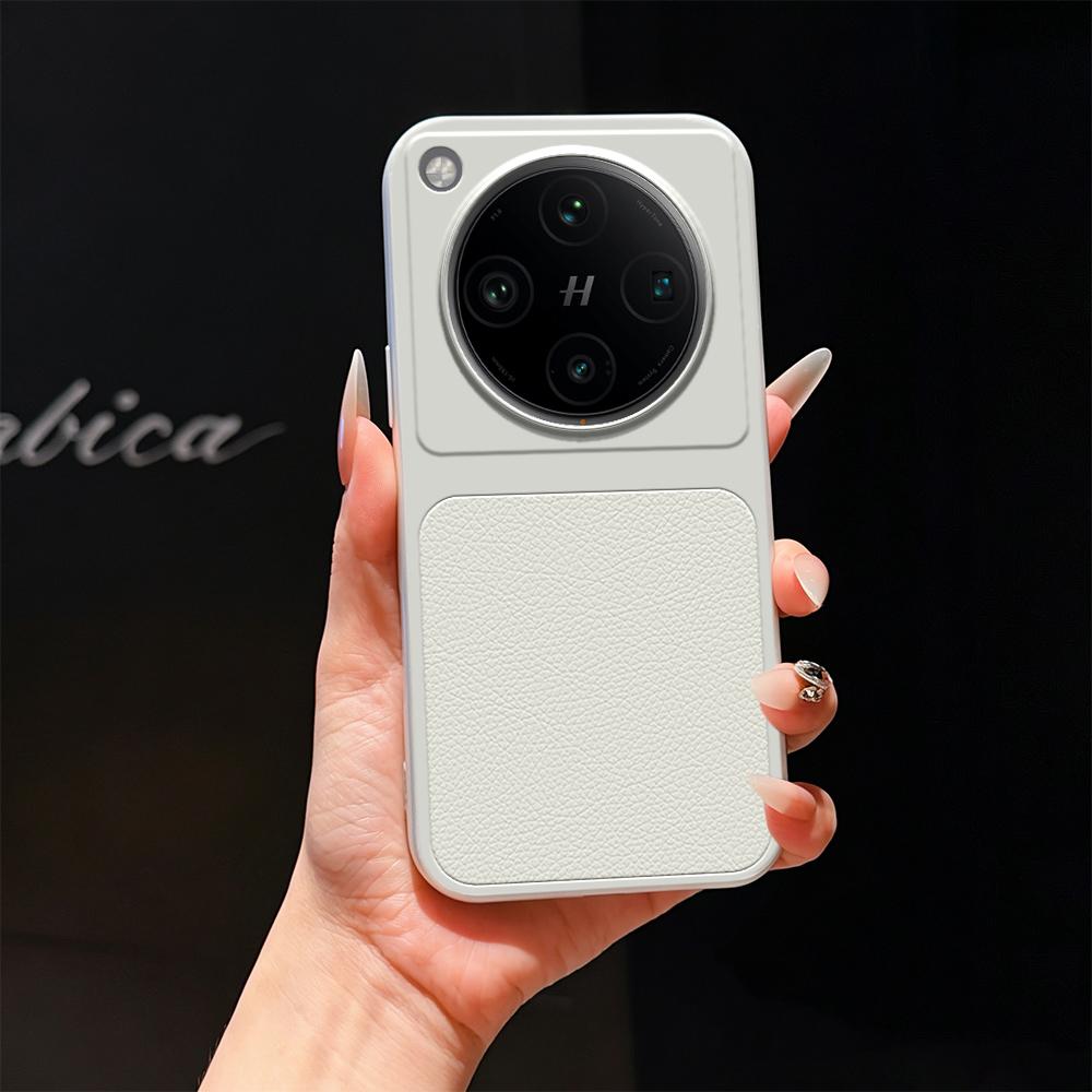 For OPPO Find X8 Pro Lambskin Series Skin Feel Shockproof Phone Case(Silver) - Shopkiz.com