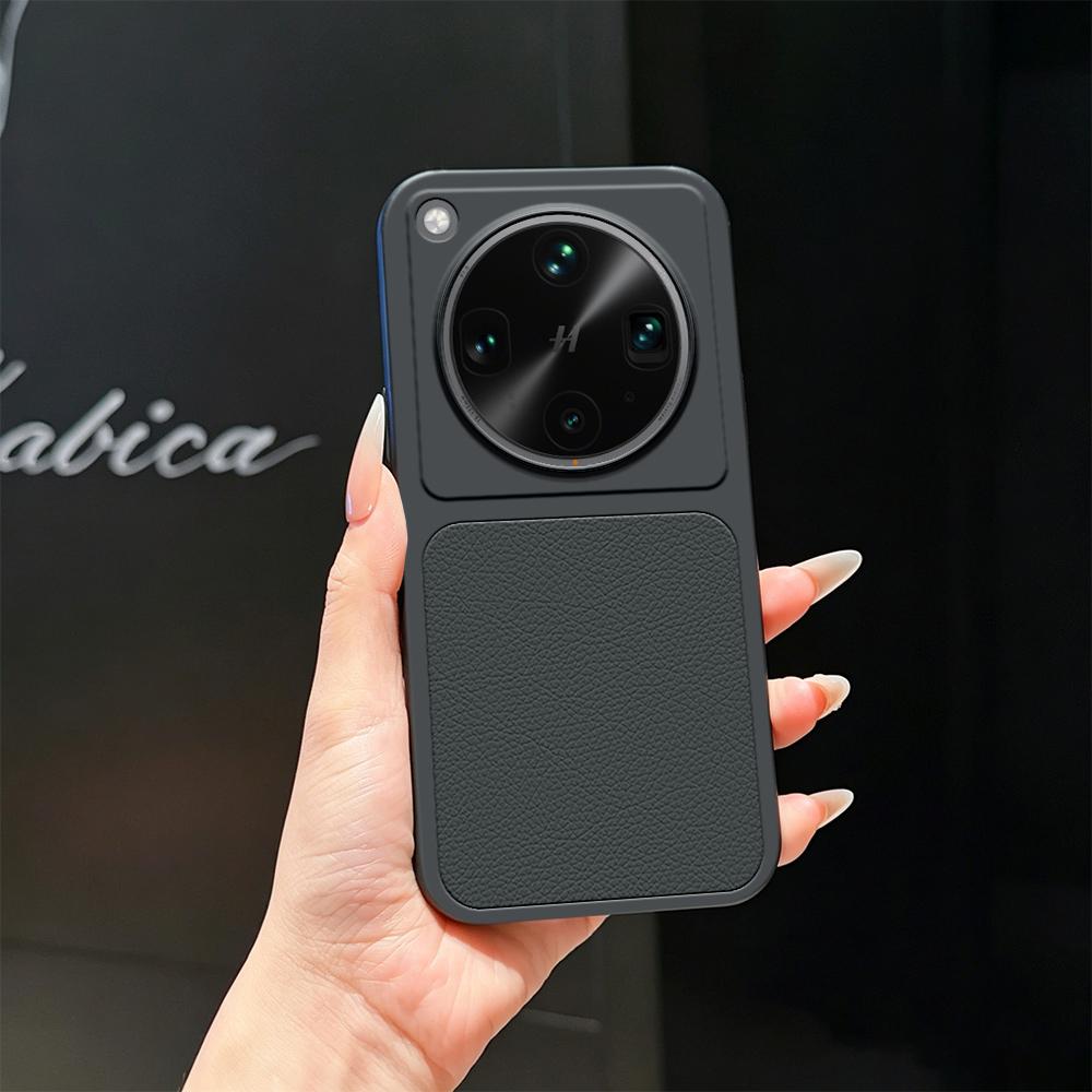 For OPPO Find X8 Ultra Lambskin Series Skin Feel Shockproof Phone Case(Black) - Shopkiz.com