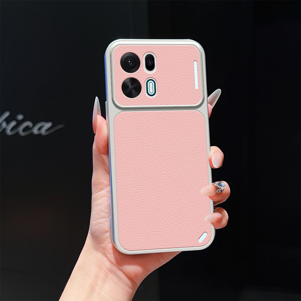 For OPPO K15 Pro 5G Lambskin Series Skin Feel Shockproof Phone Case(Pink) - Shopkiz.com