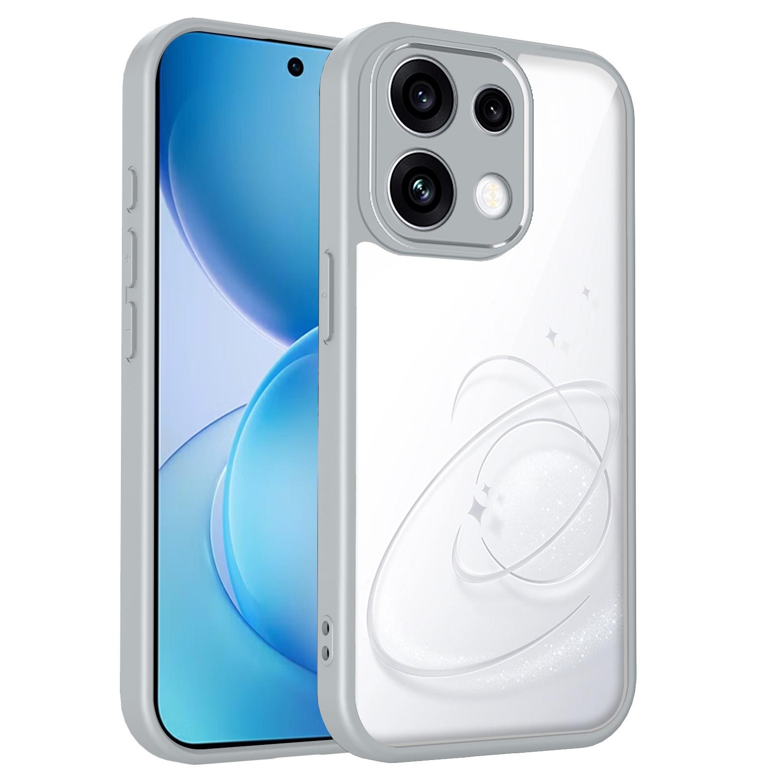 For OPPO Reno16 F 5G Global Matte PC Skin-feel Shockproof Phone Case(Grey) - Shopkiz.com