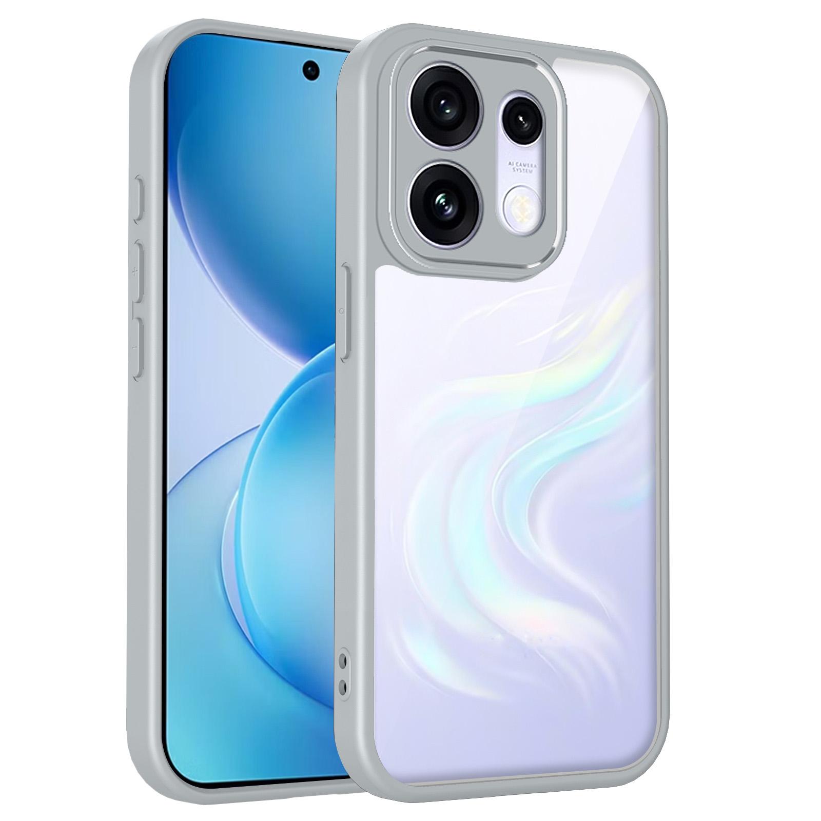 For OPPO Reno16 / Reno16 Pro 5G Global Matte PC Skin-feel Shockproof Phone Case(Grey) - Shopkiz.com