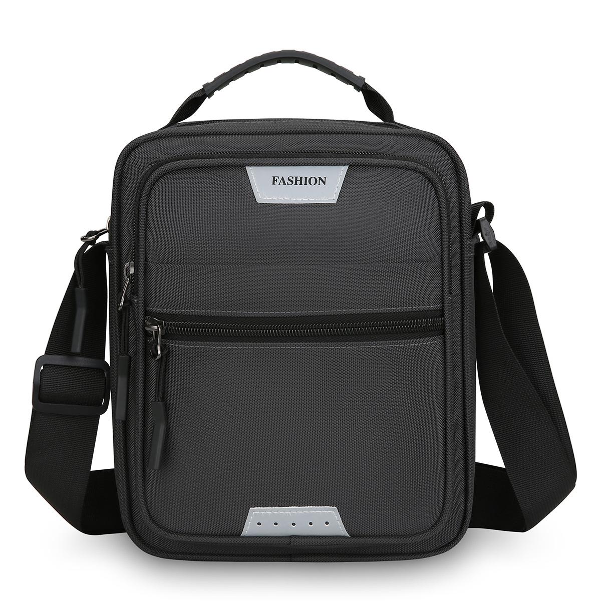 WEIXIER WDA3005 Men Crossbody Bag, Large Capacity Waterproof Oxford Cloth Shoulder Bag(Grey) - Shopkiz.com