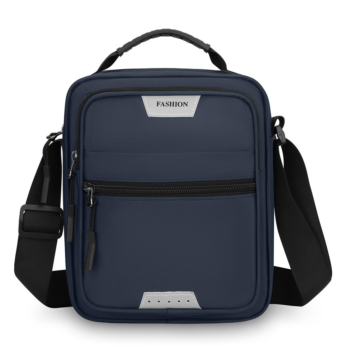 WEIXIER WDA3005 Men Crossbody Bag, Large Capacity Waterproof Oxford Cloth Shoulder Bag(Blue) - Shopkiz.com