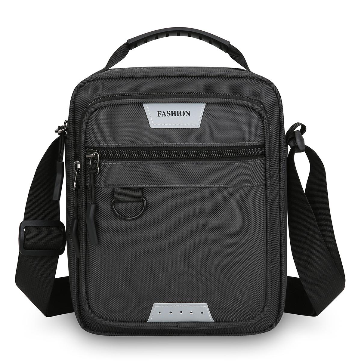 WEIXIER WDA3001 Men Crossbody Bag, Large Capacity Waterproof Oxford Cloth Shoulder Bag(Grey) - Shopkiz.com